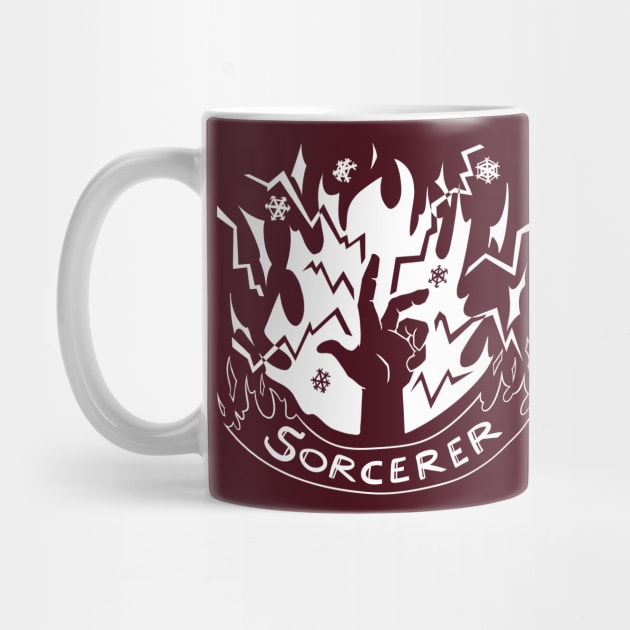 Sorcerer Class - White Design by CliffeArts